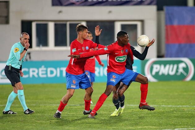 (GFCA) vs (LOSC) FOOTBALL : GFC Ajaccio vs Lille - Coupe de France - 16es de finale - 07 03 2021 GerardPierlovisi Panoramic 