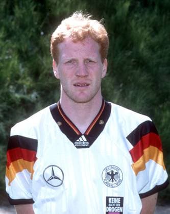 Mathias Sammer in the national jersey , Portrait, German national team 26 05 1992 HM