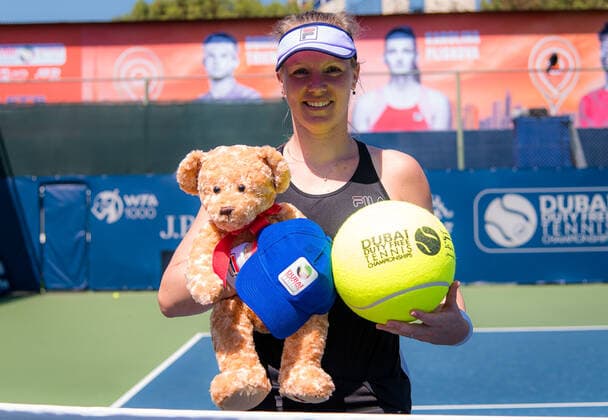 March 8, 2021, DUBAI, UNITED ARAB EMIRATES: Kiki Bertens of the Netherlands during a video shoot at the 2021 Dubai Duty Free Tennis Championships WTA, Tennis Damen 1000 tournament DUBAI UNITED ARAB EMIRATES - ZUMAa181 20210308_zaa_a181_058 Copyright: xRobxPrangex