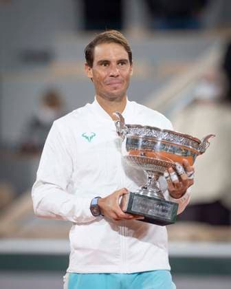 Winner Rafael Nadal with cup, trophy, mens singles, award ceremony, presentation Tennis French Open 2020 Grand Slam Roland Garros Paris France 11 October 2020 Copyright: xJuergenxHasenkopfx