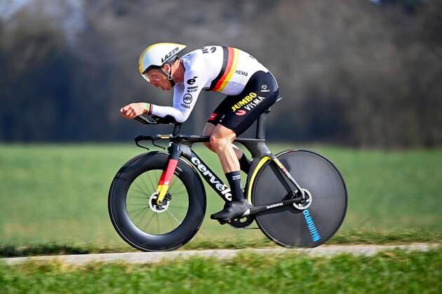 Sport Themen der Woche KW10 Sport Bilder des Tages GIEN, FRANCE - MARCH 09 : MARTIN Tony (GER) of Team Jumbo-Visma during stage 3 of the 79th edition of the 2021 Paris - Nice cycling race, an individual time trial stage of 14,4 kms between Gien and Gien on March 9, 2021 in Gien, France, 09 03 2021 CYCLISME : Paris Nice - Contre la montre - Gien - 09 03 2021 PhotoNews Panoramic 