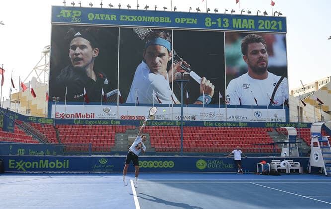 Qatar Exxon Mobil Open 2021 Roger Federer , Switzerland