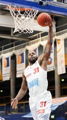 09 03 2021, Basketball, BBL 2020 2021, 18 matchday, Syntainics MBC s Oliver Wuerzburg, GER, Weissenfels, Stadthalle Weissenfels, picture Murphy Holloway s Oliver Wuerzburg. Copyright: HMBxMedia xHeikoxBecker