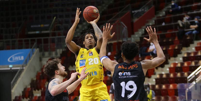 Ludwigsburg , Basketball easyCredit BBL Bundesliga , MHP RIESEN Ludwigsburg vs NINERS Chemnitz , Desi Rodriguez Riesen