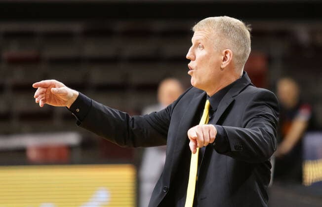 Ludwigsburg , Basketball easyCredit BBL Bundesliga , MHP RIESEN Ludwigsburg vs NINERS Chemnitz , Coach John Patrick Riesen