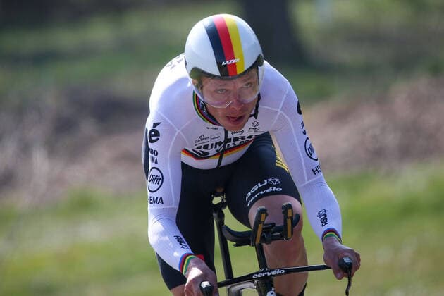 09 03 2021 Gien France cycling race Paris Nice, 3 stage individual time trial Gien Gien v ,l , Tony Martin GER Team Jumbo Visma Copyright: AntonioxBorga