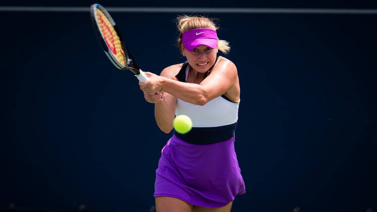 March 10, 2021, DUBAI, UNITED ARAB EMIRATES: Anastasia Potapova of Russia in action during her third-round match at the 2021 Dubai Duty Free Tennis Championships WTA, Tennis Damen 1000 tournament against Belinda Bencic of Switzerland DUBAI UNITED ARAB EMIRATES - ZUMAa181 20210310_zaa_a181_033 Copyright: xRobxPrangex