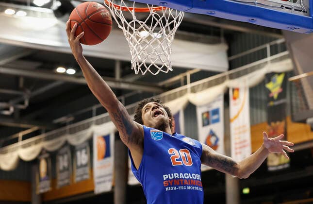 09 03 2021, Basketball, BBL 2020 2021, 18 match day, Syntainics MBC s Oliver Wuerzburg, GER, Weissenfels, Stadthalle Weissenfels, picture Deron Washington MBC Copyright: HMBxMedia xHeikoxBecker