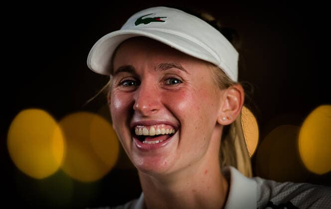 March 11, 2021, DUBAI, UNITED ARAB EMIRATES: Jil Teichmann of Switzerland talks to the media after the quarter-final at the 2021 Dubai Duty Free Tennis Championships WTA, Tennis Damen 1000 tournament DUBAI UNITED ARAB EMIRATES - ZUMAa181 20210311_zaa_a181_125 Copyright: xRobxPrangex