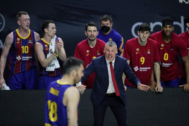 Sport Bilder des Tages March 11, 2021, Madrid, Spain: Sarunas Jasikevicius of FC Barcelona, Barca during the Turkish Airlines EuroLeague match between Real Madrid at WiZink Center in Madrid, Spain. Madrid Spain - ZUMAd159 20210311_zia_d159_022 Copyright: xIndirax