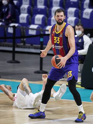 March 11, 2021, Madrid, Spain: Nikola Mirotic of FC Barcelona, Barca during the Turkish Airlines EuroLeague match between Real Madrid at WiZink Center in Madrid, Spain. Madrid Spain - ZUMAd159 20210311_zia_d159_035 Copyright: xIndirax