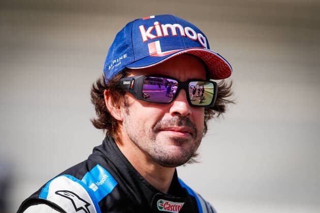 ALONSO Fernando (spa), Alpine F1 A521, portrait during the Formula 1 Pre-season testing 2020 from March 12 to 14, 2021 on the Bahrain International Circuit, in Sakhir, Bahrain - FORMULE 1 : Essais F1 Bahrain - 12 03 2021 DPPI PANORAMIC  00221003__GO07397