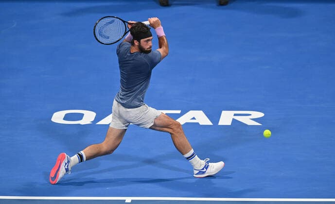 Qatar Exxon Mobil Open 2021 Nikoloz Basilashvili , Georgia