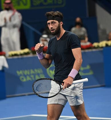 Qatar Exxon Mobil Open 2021 Nikoloz Basilashvili , Georgia