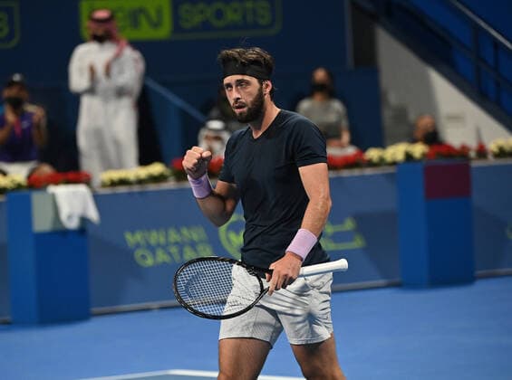 Qatar Exxon Mobil Open 2021 Nikoloz Basilashvili , Georgia