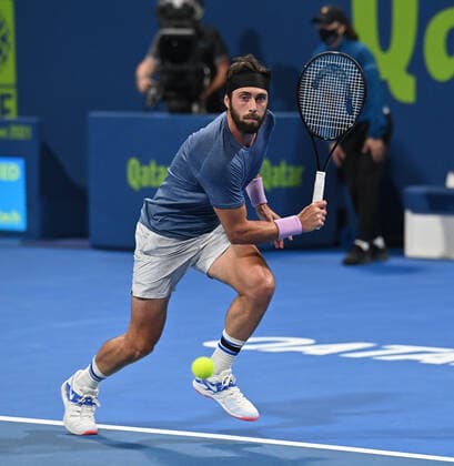 Qatar Exxon Mobil Open 2021 Nikoloz Basilashvili , Georgia