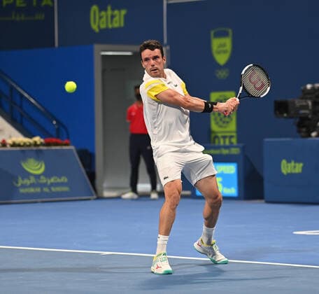 Qatar Exxon Mobil Open 2021 Roberto Bautista Augut , Spain
