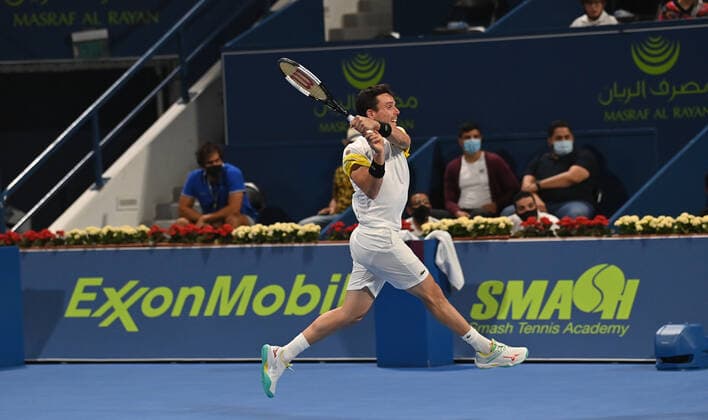 Qatar Exxon Mobil Open 2021 Roberto Bautista Augut , Spain