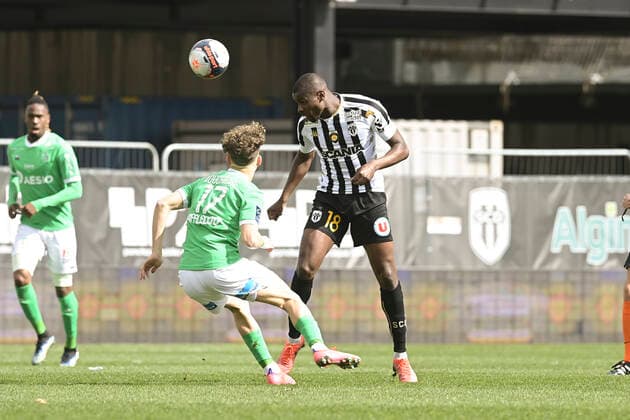 Ibrahima Amadou (Angers) FOOTBALL : SCO Angers vs St Etienne - Ligue 1 Uber eats - 13 03 2021 JBAutissier Panoramic 