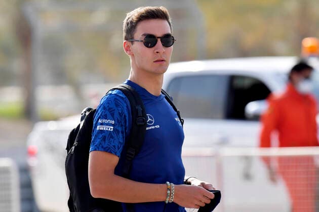 RUSSEL George F1 Team Williams FIA Formula 1 Test 2021 in Bahrain 1 day On 12 03 2021 Bahrain International Circuit As Sachir