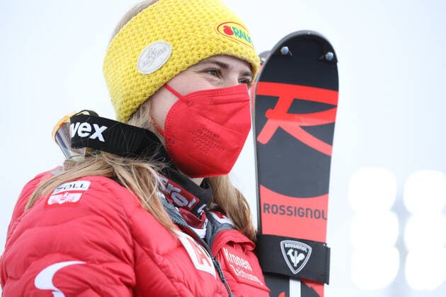 ALPINE SKIING - FIS WC Are ARE,SWEDEN,13.MAR.21- ALPINE SKIING - FIS World Cup, slalom, ladies. Image shows Katharina Liensberger (AUT). GEPAxpictures xPatrickxSteiner