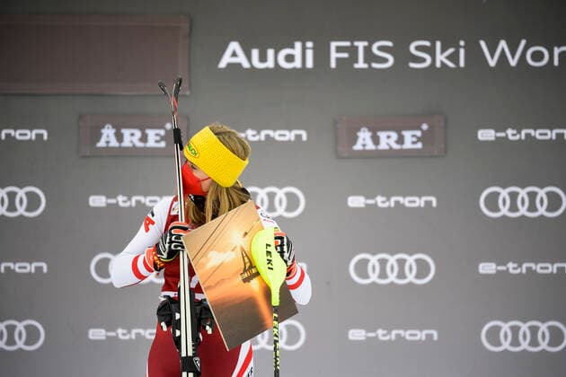 Alpine Skiing, WC Are, Ladies Slalom, Award Ceremony