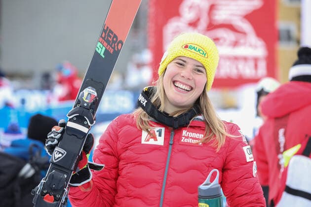 ALPINE SKIING - FIS WC Are ARE,SWEDEN,13.MAR.21- ALPINE SKIING - FIS World Cup, slalom, ladies. Image shows Katharina Liensberger (AUT). GEPAxpictures xPatrickxSteiner