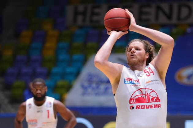 Fraport Skyliners JobStairs Giessen 46ers, easyCredit BBL John Bryant Giessen, 54 Basketball match of the easyCredit BBL between the Fraport Skyliners and the JobStairs Giessen 46ers on 13 March 2021 at the Fraport Arena in Frankfurt am Main , Frankfurt am Main Hessen Germany Fraport Arena