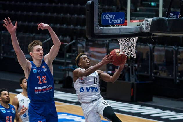 easyCredit Basketball Bundesliga, Hamburg, 13 03 2021 easyCredit Basketball Bundesliga, Hamburg Towers vs SYNTAINICS MBC, TJ Shorts 0 Hamburg Towers Copyright: xBEAUTIFULxSPORTS Mohwinkelx
