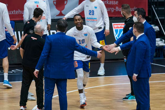 easyCredit Basketball Bundesliga, Hamburg, 13 03 2021 easyCredit Basketball Bundesliga, Hamburg Towers vs SYNTAINICS MBC, Anthony Barber 10 SYNTAINICS MBC Copyright: xBEAUTIFULxSPORTS Mohwinkelx