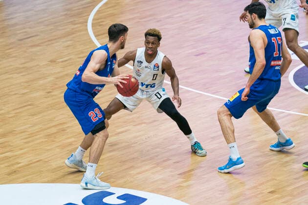 easyCredit Basketball Bundesliga, Hamburg, 13 03 2021 easyCredit Basketball Bundesliga, Hamburg Towers vs SYNTAINICS MBC, TJ Shorts 0 Hamburg Towers Copyright: xBEAUTIFULxSPORTS Mohwinkelx