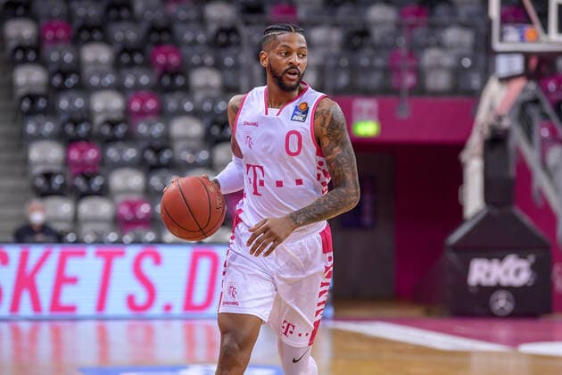easyCredit BBL, Telekom Baskets Bonn vs Brose Bamberg, 13 03 2021 Alex Hamilton Telekom Baskets Bonn, 0 on the ball, easyCredit BBL, Telekom Baskets Bonn vs Brose Bamberg on 13 03 2021 at the Telekom Dome, Bonn North Rhine-Westphalia Copyright: xBEAUTIFULxSPORTS Mueller-Laschetx