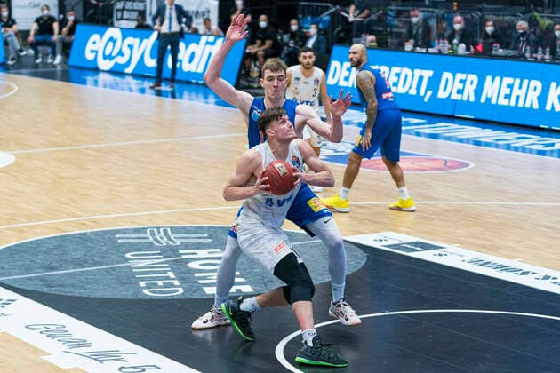 easyCredit Basketball Bundesliga, Hamburg, 13 03 2021 easyCredit Basketball Bundesliga, Hamburg Towers vs SYNTAINICS MBC, Maik Kotsar 11 Hamburg Towers Copyright: xBEAUTIFULxSPORTS Mohwinkelx