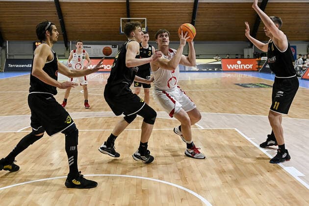 Barmer 2 Basketball Bundesliga ProB, Rheinstars Koeln vs LOK Bernau, 13 03 2021 Florian Wendeler RheinStars Koeln 9 , Barmer 2 Basketball Bundesliga ProB, Rheinstars Koeln vs LOK Bernau on 13 03 2021 in the Basketball Campus Koeln in Koeln North Rhine Westphalia Copyright: xBEAUTIFULxSPORTS Mueller-Laschetx