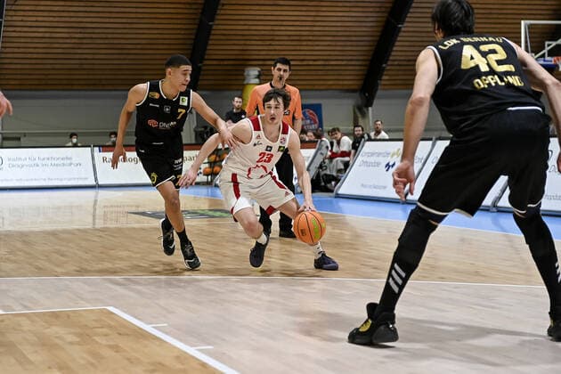 Barmer 2 Basketball Bundesliga ProB, Rheinstars Koeln vs LOK Bernau, 13 03 2021 Johann Bruno Albrecht RheinStars Koeln 23 , Barmer 2 Basketball Bundesliga ProB, Rheinstars Koeln vs LOK Bernau on 13 03 2021 at the Basketball Campus Koeln in Koeln North Rhine Westphalia Copyright: xBEAUTIFULxSPORTS Mueller-Laschetx