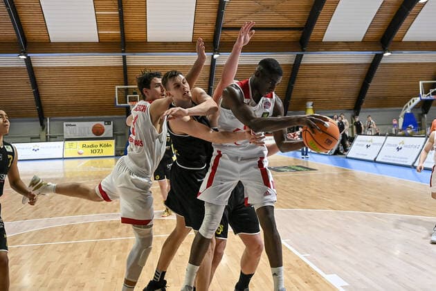 Barmer 2 Basketball Bundesliga ProB, Rheinstars Koeln vs LOK Bernau, 13 03 2021 Karl Mamady Dia RheinStars Koeln 11 , Barmer 2 Basketball Bundesliga ProB, Rheinstars Koeln vs LOK Bernau on 13 03 2021 in the Basketball Campus Koeln in Koeln North Rhine Westphalia Copyright: xBEAUTIFULxSPORTS Mueller-Laschetx