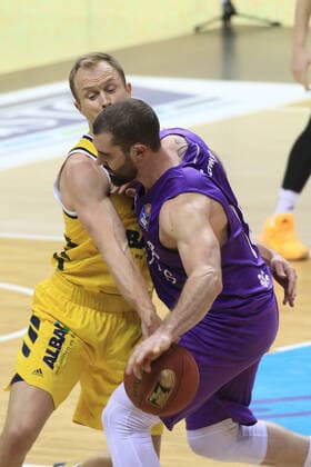 DEU, GER, 1 BBL, ALBA vs BG Goettingen, 14 03 2021, Mercedes Benz Arena, Berlin, DEU, GER, 1 BBL, ALBA vs BG Goettingen, in picture Luke Sikma ALBA Berlin 43 , Harper Kamp Goettingen 18 nordphotoxGmbHx xEngler nph00076