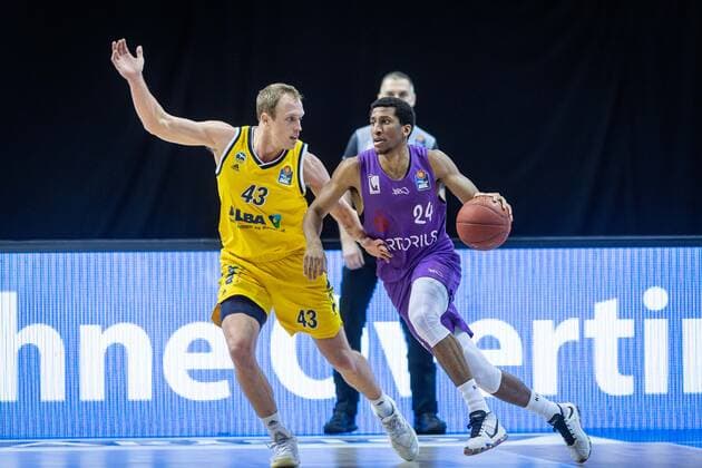 Basketball Berlin 14 03 2021 Season 2020 2021 1 Bundesliga easyCredit BBL Alba Berlin BG Göttingen Aubrey Dawkins Göttingen, No 24 Luke Sikma Alba Berlin, No 43