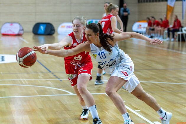 Barbora Kasparkowa 10, GISA Lions SV Halle vs Frieda Bühner Osnabrück GISA Lions SV Halle vs GiroLive Panthers Osnabrück Basketball 1 Bundesliga ERDGAS Sportarena Halle Saale 14 03 2021 Photo Holger John Sachsen Anhalt Germany ERDGAS Sportarena Halle Saale