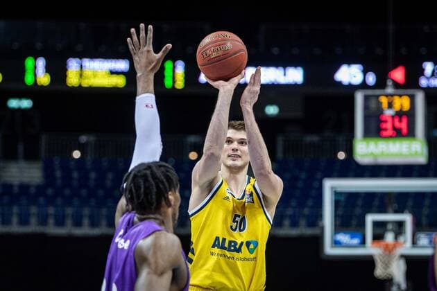 Basketball Berlin 14 03 2021 Season 2020 2021 1 Bundesliga easyCredit BBL Alba Berlin BG Göttingen Ben Lammers Alba Berlin, No 50