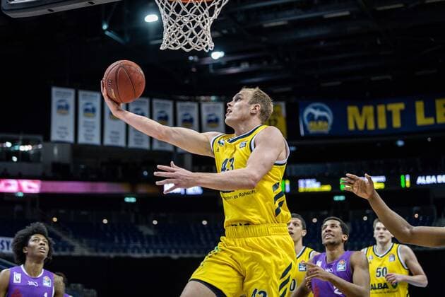 Basketball Berlin 14 03 2021 Season 2020 2021 1 Bundesliga easyCredit BBL Alba Berlin BG Göttingen Luke Sikma Alba Berlin, No 43