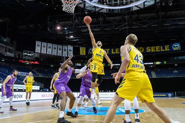 Basketball Berlin 14 03 2021 Season 2020 2021 1 Bundesliga easyCredit BBL Alba Berlin BG Göttingen Peyton Siva Alba Berlin, No 03
