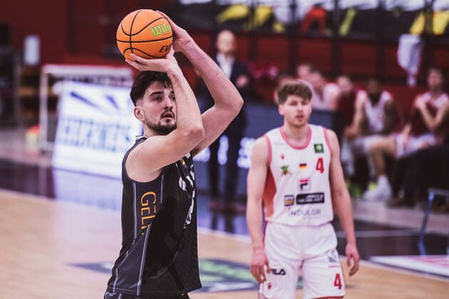 ProA 26 Matchday Artland Dragons vs MLP Academics Heidelberg, 14 03 2021 Armin Trtovac MLP Academics Heidelberg, 10 ProA 26 Matchday Artland Dragons vs MLP Academics Heidelberg on 14 03 2021 in Quakenbrueck Artland Arena , Germany, Copyright: xBEAUTIFULxSPORTS Neddermannx