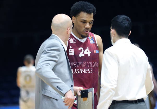 Headcoach Rodrigo Pastore Chemnitz99 , Co Coach Tommaso Rizzacasa Chemnitz99 , George King Chemnitz99