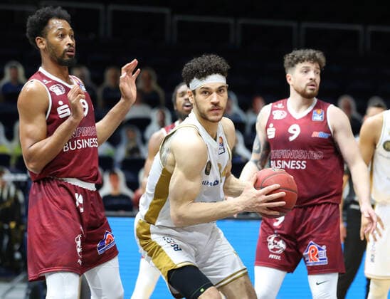 Löwen Braunschweig vs Chemnitz, BBL Braunschweig, 14 03 2021, BASKETBALL easyCredit BBL Basketball Bundesliga, Löwen Braunschweig vs Niners Chemnitz, 2020 season 21 Gavin Schilling Löwen Braunschweig Braunschweig.