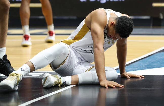 Löwen Braunschweig vs Chemnitz, BBL Braunschweig, 14 03 2021, BASKETBALL easyCredit BBL Basketball Bundesliga, Löwen Braunschweig vs Niners Chemnitz, 2020 season 21 Karim Jallow Löwen Braunschweig Braunschweig.