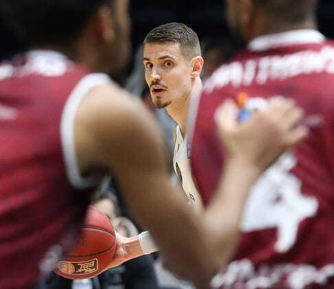 Löwen Braunschweig vs Chemnitz, BBL Braunschweig, 14 03 2021, BASKETBALL easyCredit BBL Basketball Bundesliga, Löwen Braunschweig vs Niners Chemnitz, season 2020 21 Lukas Wank Löwen Braunschweig Braunschweig