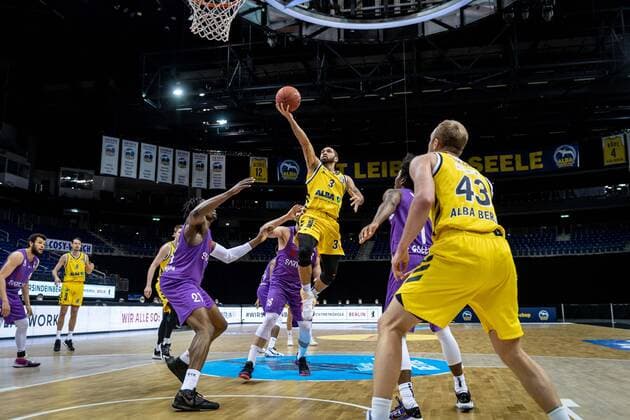Basketball Berlin 14 03 2021 Season 2020 2021 1 Bundesliga easyCredit BBL Alba Berlin BG Göttingen Peyton Siva Alba Berlin, No 03