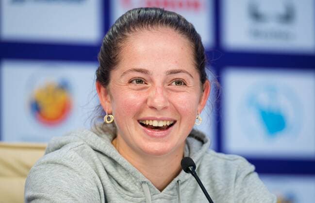 Mandatory Credit: Photo by Rob Prange Shutterstock (11800201bw) Jelena Ostapenko of Latvia talks to the media after her first-round win at the 2021 St. Petersburg Ladies Trophy WTA, Tennis Damen 1000 tournament WTA St Petersburg Ladies Trophy, Tennis, St Petersburg, Russia - 15 Mar 2021 WTA St Petersburg Ladies Trophy, Tennis, St Petersburg, Russia - 15 Mar 2021  Copyright: xRobxPrange Shutterstockx 11800201bw