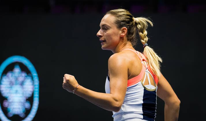 March 15, 2021, ST PETERSBURG, RUSSIA: Ana Bogdan of Romania in action during the first round of the 2021 St. Petersburg Ladies Trophy WTA, Tennis Damen 1000 tournament against Aliaksandra Sasnovich of Belarus ST PETERSBURG RUSSIA - ZUMAa181 20210315_zaa_a181_019 Copyright: xRobxPrangex